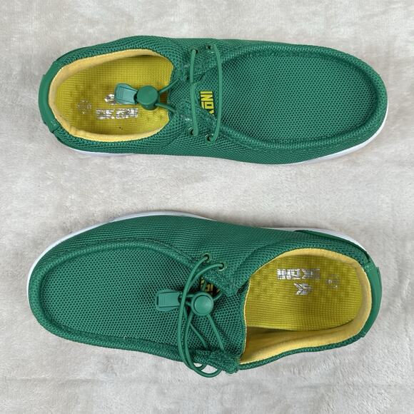 Skoni Men’s Golf Shoes Slip On Green Yellow Size 9 EU 43 EUC - Picture 6 of 12
